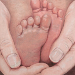 babies feet - San Diego Artist Karen Jones