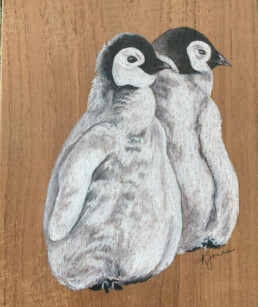 baby penguins - San Diego Artist Karen Jones